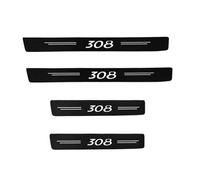 Autocollants Décoratifs Pour Seuils De Portière De Voiture, Protections De Panneau De Porte Pour Peugeot 308, Accessoires Garniture intérieure(4 portes latérales)