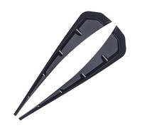 Autocollants décoratifs universels pour Aile latérale de Voiture, Prise d'air, Capot, Cache-moyeu, Garniture, Accessoires Persienne Couverture(Bright Black)