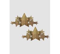 Autocollants Demi Set Glitter Étoile Dorée