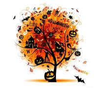Autocollants d'Halloween fantômes d'arbre pour décoration de fenêtre, parfaits pour créer une ambiance effrayante n'importe où