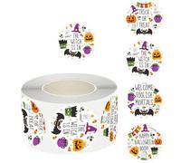 Autocollants d'Halloween | Petit autocollant de fête | Autocollants pour pour Halloween, rouleau de dessin animé, autocollant d'étiquette d'étanchéité
