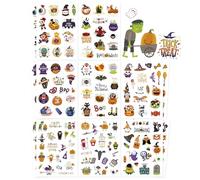 Autocollants d'Halloween pour enfants, 16 feuilles d'autocollants d'Halloween pour sacs d'artisanat, scrapbooking pour enfants, autocollants de scellage d'Halloween autocollants adhésifs fantômes
