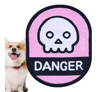 Autocollants d'identification sociale pour chien | Autocollant coloré en tissu transparent imprimé pour animaux de compagnie | Étiquettes d'identification sociale décoratives multifonctionnelles pour