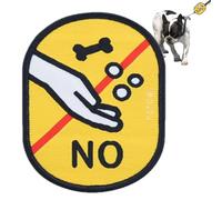 Autocollants d'identité sociale pour chiens, autocollants de reconnaissance sociale pour chiens | Autocollants sociaux de chien en tissu coloré clairement imprimés,Étiquettes d'identification sociale