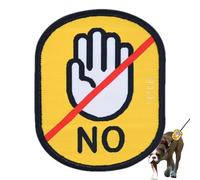 Autocollants d'identité sociale pour chiens, autocollants de reconnaissance sociale pour chiens, autocollant social pour animaux de compagnie en tissu imprimé clair, étiquettes d'identification