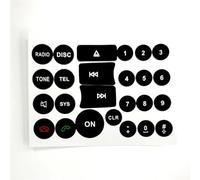 Autocollants D'intérieur Compatible Avec Benz Pour C 2007 2008 2009 2010 2011 2012 2013 2014 Kit De Réparation D'autocollants De Boutons De Tableau Bord Contrôle Kit D'étiquettes Commutateur