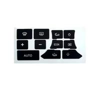Autocollants D'intérieur Pour A3 Pour 8P 2003-2012 Autocollant De Réparation Pour Bouton De Climatisation Du Tableau De Bord