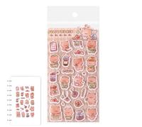 Autocollants DIY 3D, autocollants amusants en feutre d'animaux de dessin animé, décorations mignonnes pour la maison, l'école, le scrapbooking, l'agenda, le journal, les , les étudiants, les