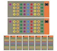 Autocollants d'objectif de Tourelle : Ensemble d'étiquettes Longue portée de 10 Feuilles, étiquettes de marquage à Forte adhérence, Autocollants et imperméables pour Optique