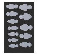 Autocollants double face pour Extensions d ' ongles français, 12, A