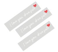 Autocollants Drive Safe, design sentimental, 11 x 1,7 cm, autocollants d'affirmation miroir, décoration intérieure de voiture, application facile et retrait propre, pour couples, adolescents et