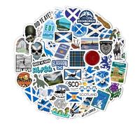 Autocollants Écosse pour bouteilles d'eau et ordinateurs portables - Décorations et cadeaux sur le patrimoine écossais, vinyle imperméable - Scotland Stickers