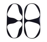 Autocollants élégants en métal anti-poussière pour coques AirPods - Protège contre la saleté et les débris (pour Airpods 1/2 génération Noir)
