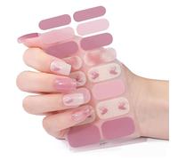 Autocollants élégants pour ongles de style français avec une longue brillance, application rapide pour tous les jours ou occasions spéciales