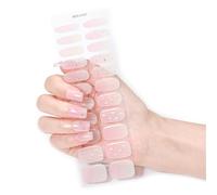 Autocollants élégants pour ongles en gel - Couverture complète - Auto-adhésif - Ongles résistants à l'enroulement, adaptés pour une application facile