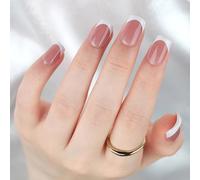 Autocollants élégants pour ongles en gel - Couverture complète - Auto-adhésif - Ongles résistants à l'enroulement, adaptés pour une application facile