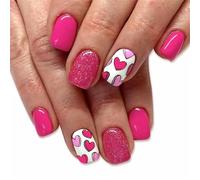 Autocollants élégants pour ongles en gel Couverture complète Auto-adhésif Ongles résistants à l'enroulement Ongles artificiels adaptés pour une application facile