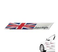 Autocollants emblème de drapeau d'Union Jack | Badge d'emblème en métal du festival drapeau du royaume-anglais | Emblème de la fête du cosplay du jubilé de la reine plat