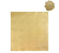 Autocollants Embossé Lot de 250 autocollants en forme cœur relief doré for enveloppe, emballage cadeau, autocollant for décoration d'invitation fête mariage pour Enveloppe(Thank you)