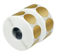 Autocollants Embossé Lot de 300 autocollants à gratter forme ronde, étiquettes autocollantes dorées et argentées, faites la main for le jeu, fournitures fête pour Enveloppe(600PCS-Gold)