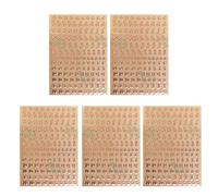 Autocollants en alliage pailleté pour boîte aux lettres en résine époxy