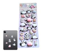 Autocollants en éponge - Autocollants 3D Panda transparents amusants et réutilisables, autocollants pour, famille, intérieur, extérieur, maison, voitures et bouteille d'eau