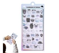 - Autocollants en forme d'animal de dessin animé, mignon avec design étanche, pour scrapbooking, décoration pour filles, adolescents, journaux, ordinateurs portables, bagages, skateboard, ordinateur