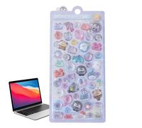 Autocollants en forme d'animaux pour , autocollants mignons réutilisables - Autocollants imperméables transparents pour ordinateur portable, étui de téléphone, bouteille d'eau, étui à