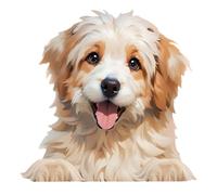 Autocollants en forme de chien mignon pour voiture, vitre arrière de voiture | Autocollant de collection de chien qui ne se décolore pas facilement, autocollant de décoration murale pour chambre à