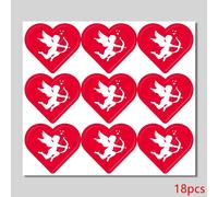 Autocollants En Forme De Flèche De Cupidon, Étiquette Rouge En Forme D'ange, Pour Cadeau De Saint-Valentin, Lettres D'amour, Enveloppe, Sceau, 18-90 Pièces