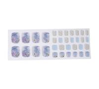 Autocollants en gel doré pailleté pour ongles des orteils - Pas de cuisson nécessaire - Accessoires de pédicure avec lime - Accessoires de pédicure