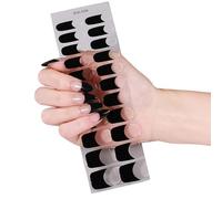 Autocollants en gel imperméable pour ongles - Pas besoin de lampe chauffante - Design flexible pour une manucure longue durée avec différents motifs - Séchage rapide - Autocollants ABS