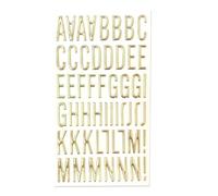 Autocollants en lettres dorées - Autocollants imperméables pour scrapbooking, portes, voitures, armoires, de salle de classe, tissus, tableaux noirs en verre