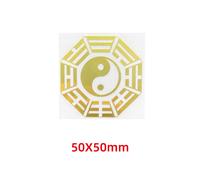 Autocollants en métal motif chapelle Yin et Composer Tai,5 éléments,décoration pour téléphone portable,ordinateur portable et voiture - Type C