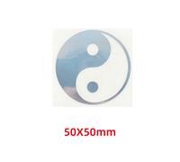 Autocollants en métal motif chapelle Yin et Composer Tai,5 éléments,décoration pour téléphone portable,ordinateur portable et voiture - Type L