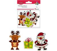 Autocollants en mousse 12 pièces cadeau Père Noël renne