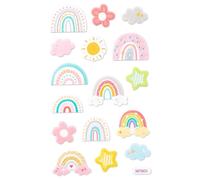 Autocollants en mousse arc-en-ciel phosphorescents