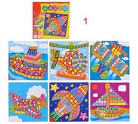 Autocollants En Mousse Eva Pour Enfants, Jeu De Dessin Animé, Jouets Éducatifs, Puzzle En Mosaïque, Kit De Bricolage Créatif Fait À La Main, 6 Pièces/Boîte