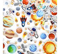 Autocollants en mousse READY 2 LEARN - Espace - Lot de 152 - Autocollants pour enfants - Autocollants plan tes 3D gonfl s pour ordinateurs portab