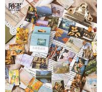 Autocollants En Papier De Collections De Peintures Célèbres Dans Le Monde, Étiquettes Kawaii Pour Scellage De Journaux, Scrapbooking, Papeterie Mignonne, Diy Bricolage, 45 Pièces/Ensemble