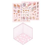 Autocollants En Papier De Scène - Autocollant De Scène De Dessin Animé | Autocollants De Maison De Soulagement Du Stress, Autocollants, Pour Accessoires De Soulagement Pour Et Adultes