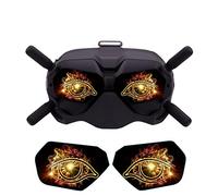 Autocollants en PVC for lunettes de vol D-JI, grands yeux, 2 films décoratifs for drones D-JI Avata(B)