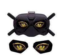 Autocollants en PVC for lunettes de vol D-JI, grands yeux, 2 films décoratifs for drones D-JI Avata(E)