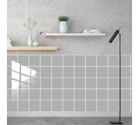 Autocollants en PVC pour rénovation de cuisine et salle de bain, fabriqués en matériau résistant à l'humidité et à l'huile, pour projets de décoration murale (blanc)