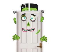 Autocollants en PVC - Stickers muraux d'Halloween - Mallette adhésive puissante - Kits de traitement - Décorations d'Halloween - Autocollants lavables - Accessoires de fête - Voiture étanche