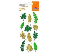Autocollants en relief à paillettes - Végétal Multicolore G