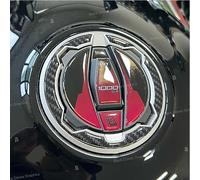 Autocollants en résine 3D protecteurs compatibles avec KAWASAKI Ninja 1000 SX 2023 Metallic Matte Sovereign Red/Metallic Diablo Black (protection bouchon de réservoir)