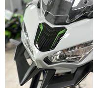 Autocollants en résine 3D protecteurs compatibles avec/remplacement pour Kawasaki Versys 650 2025 Metallic Matte Graphenesteel Gray (protection avant)