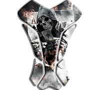 Autocollants en résine à effet 3D pour protection de réservoir - compatible Skull Poker Asso 2