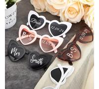 Autocollants En Vinyle Personnalisés Pour Lunettes De Soleil Comme Cadeaux Pour Les Invités D'un Mariage - Autocollant Personnalisés Avec Nom Et Date,Décoration Pour Enterrement De Vie De Jeune Fille